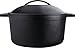 Utopia Kitchen Pre Seasoned Cast Iron Dutch Oven with Dual Handle and Cover Casserole Dish (7 Quart)