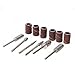 Pixnor 6pcs Manicure Pedicure Diamond Nail Bits Set with Sanding Bands for Electric Nail FileDrill