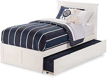Amazon Com Leo Lacey Urban Twin Trundle Platform Bed In White Furniture Decor