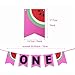 Simla Decor Watermelon Theme Baby Shower Banner Kits 1st Birthday Party Decoration Set Including Huge Watermelon Foil Balloon and Handmade Watermelon Bunting High Chair Garlands