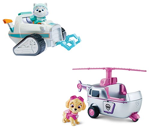 Skye's High Flyin' Copter & Everest's Rescue Snowmobile Bundle Pack