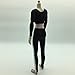 MonkeyJack 12'' Busty Action Figure Outfit Clothes 1:6 Female Gym Yoga T-shirt & Pants Set for Phicen Cy Girls Accessories