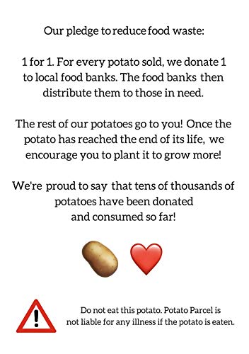 Potato Parcel - Send a message on a real potato! Funny replacement for greeting cards. Surprise gift box included. As seen on Shark Tank!