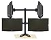 EZM Deluxe Quad LCD Monitor Mount Stand Free Standing with Grommet Mount Option up to 4 28