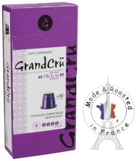 LIV ESPRESSO AND COFFEE 60 Nespresso® compatible capsules -Roasted in France - Grand Cru ("OH LA LA" - ESPRESSO, 60)