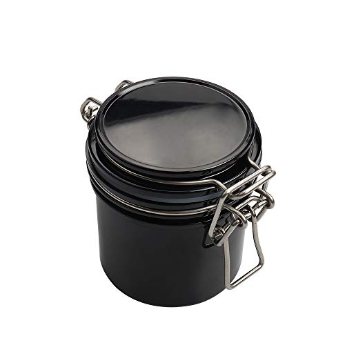 Eyelash Glue Storage Tank Individual Adhesive Stand Activated Carbon Cylinder Jar Sealed Container Lash Extension Tool, Black, 1Pc