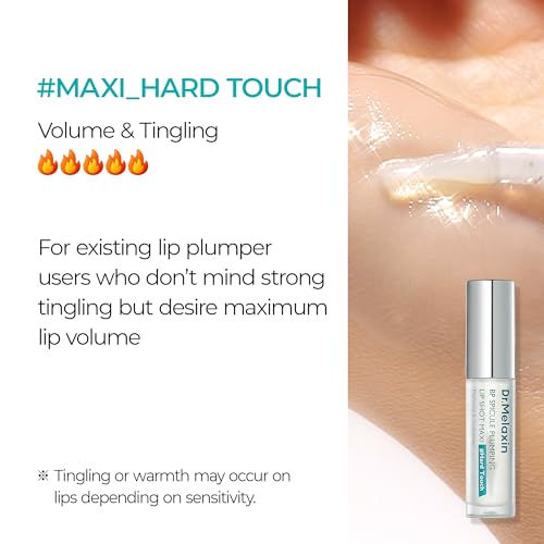 Dr.Melaxin BP Spicule Plumping LIP Shot Maxi (4ml) – Instant Volumizing Gloss for Fuller-Looking Lips, High Shine, Hydration & Plumping Effect, K-Beauty