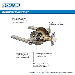 Schlage F10 ACC 716 CAM Accent Door Lever with