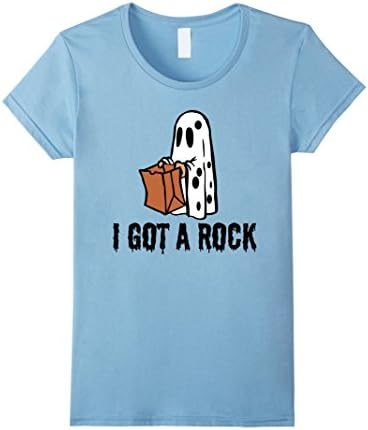 Womens I got a rock Halloween T-Shirt Small Baby Blue
