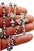 Westman Works First Holy Communion Rosary Hematite Beads with Metal Crucifix & Center Made in Italy