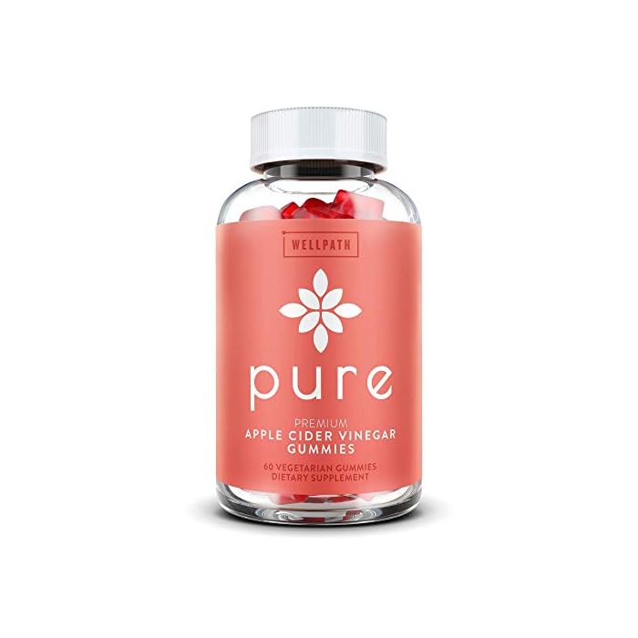 WellPath Pure ACV Apple Cider Vinegar Gummies with The Mother - USDA Organic Gummy - Vegan - Raw Apple Cider Vinegar…