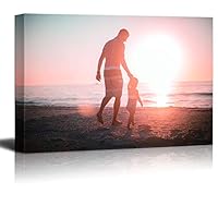Canvas Wall Art Father's Day Theme Canvas Prints Home Artwork Decoration for Living Room Bedroom - 12x18 inches