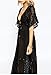 NFASHIONSO Long Maxi Beach Dress Swimsuit Sunscreen Bikini Cover Up Bathing Suit,Black,one size