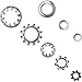 Tradespro 835795 720Pc Lock, Spring & Star Washer Assort, silver