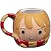Harry Potter Ron Weasley Figural Ceramic Coffee Mug - Cute Chibi Design with Gryffindor Scarf Handle - 24 oz - Great Gift for Any Fan