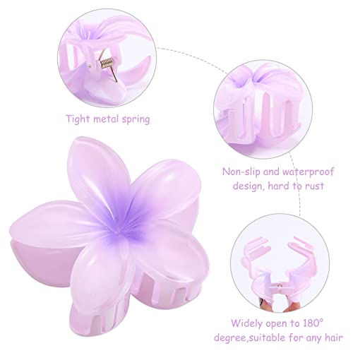 6 PCS Hair Claw Clips, Flower Claw Clips for Women Thick Hair, Large Hair Clips for Thin Hair, Non Slip Strong Hold Jaw Daisy Clip Barrettes, Hair Accessories for Women Girls Gifts
