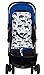 Universal Baby Stroller Seat Liner Infant Car Seat Cushion, 100% Cotton Padded Cushion (White)