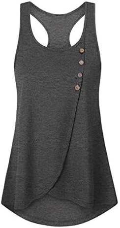 WANQUIY Tank Top Tunic Women Summer Solid Sleeveless Tops Blouse Hollow Out Vest Beige