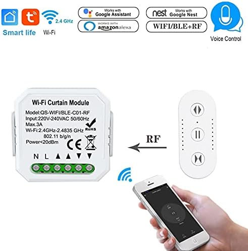 WiFi Vorhnge Rolllden Shutter Tuya Smart Life Wireless Home Automation DIY RF433 Vorhangschalter Modul Fernbedienung Mit Alexa Google Home Control