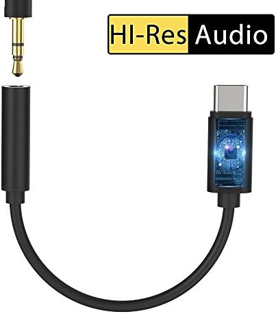 Monoy Google Pixel 2 Type C to 3.5 mm Audio Speaker Headphone Stereo Microphone Female Adapter USB C Connector for Google Pixel 2 XL,HTC U12,HTC U11,HTC U Ultra,Essential PH-1 (Black USB C Adaptor)