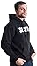 Ann Arbor T-shirt Co. SECURITY | Security Guard Fleece Hoody, Glow in the Dark Hooded Sweatshirt (Hood,2X) Black