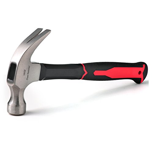 16oz Claw Hammer With Fiberglass Handle ,13.5Inch