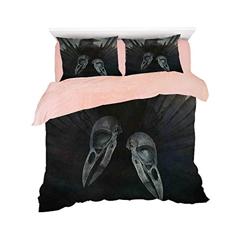 Flannel Duvet Cover Set Pieces Bedlinen Winter Holiday Bed