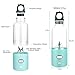 Portable Juicer Blender, XBrands Mini Travel Blender,USB Rechargeable Juicer Cup,Household Fruit Mixer,Six Blades Personal Size Mixing Machine, Small Size Easy to Carry - for Crush Ice Cubes,Fruit Smoothies