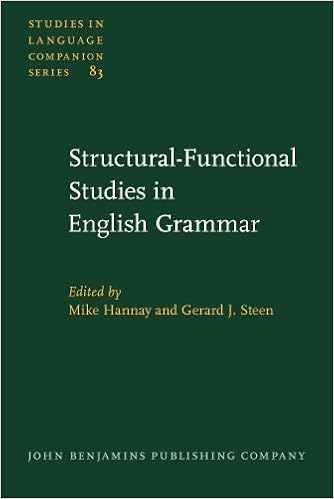 Structural Functional Studies In English Grammar In Honour Of