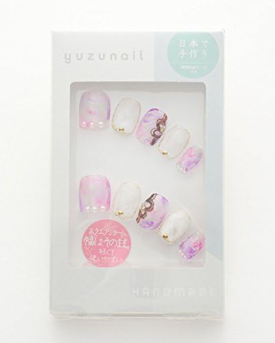 Amazon ゆずネイル ネイルチップ マルチカラー クリア系 マーブル デート ドレス 結婚式 お呼ばれ ゲスト D003 Q C ゆずネイル ネイルチップ 通販