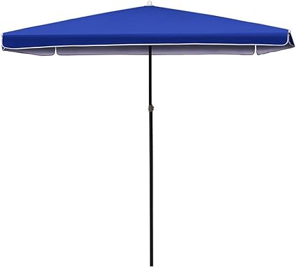 Amazon Com Lnddp Parasols 6 5ft Square Outdoor Patio Umbrella Market Style For Balcony Table Terrace Garden Deck Yard Shade Or Pool Side Color Blue Size 6 5 Ft 200cm Sports Outdoors