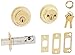 SCHLAGE B62N 505 605 B62N 505 Double Cylinder Deadbolt, Bright Brass, Key Lock