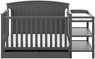 storkcraft steveston 4 in 1 crib and changer with drawer gray