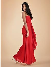 Alicepub Maxi vestido de dama de honor vestido largo de noche gasa vestido formal de graduación