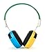 Bravo View IH-03A - Kid Friendly Automotive IR Wireless Headphones (Blue/Yellow)