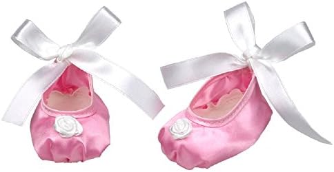 XADP Pink Ribbon Baby Doll Shoes for 18 Inches American Girl Doll Accessories Baby Doll Accessories