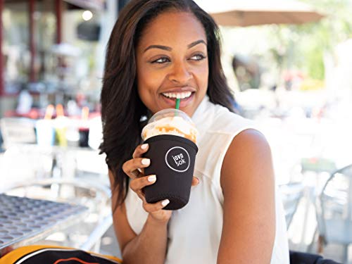 image for JAVA SOK Reusable Coffee Sleeve - Insulated Neoprene Sleeve for Iced D