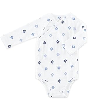 Baby Boy Long Sleeve Kimono Body Suit