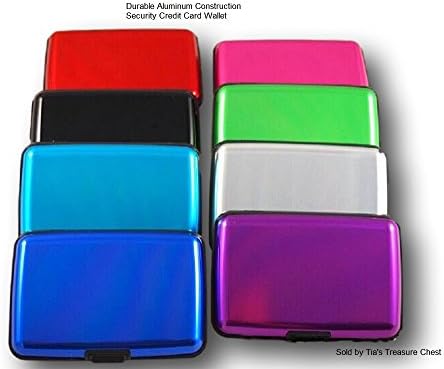 Durable Aluminum Construction Credit Card Wallet RFID (Red)