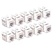 Cable Matters UL Listed 10-Pack Cat6 RJ45 Keystone Jack (Cat 6, Cat6 Keystone Jack) in White primary