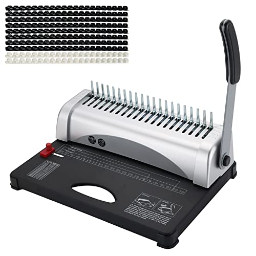 MYFULLY Comb Binding Machine, 21Holes, 450 Sheets, Paper Punch Binder