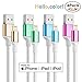 Miger 4Pack iPhone Fast Charging cable, MFi Certified Lightning to USB A Cable Compatible for iPhone XS Max,XS, XR,X,8,8Plus,7,7Plus,6S,6S Plus,6 Plus,6,SE,5S,5C,5, and more (Blue+Gold+Green+Red, 4ft) primary
