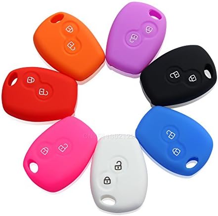 Trudged(TM) Silicone Car Key Case For Renault 2 button Clio Scenic Megane Duster Sandero Captur Twingo Modus Remote Control Cover