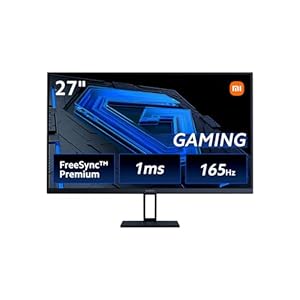 Xiaomi ゲーミングモニター G27i モニター ディスプレイ 27インチ 165Hz 1ms FreeSync Premium/Fast IPS/DisplayPort 角度調節 ブルーライト VESAマウント対応