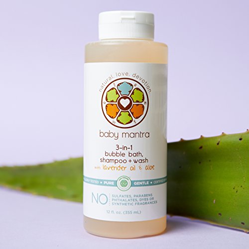 image for Baby Mantra 3-in-1 Bubble Bath, Shampoo and Body Wash made with Natura