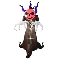 Dreamone 10 Foot Halloween Inflatables Flashing Ghost Pumpkin Creeper for Halloween Indoor Outdoor Yard Garden Party Decorations