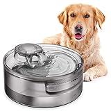 NPET DF10 Dog Water Fountain, 170oz/1.3Gallon/5L