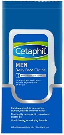Cetaphil Men Daily Face Cloths, 25 Count by Cetaphil Men