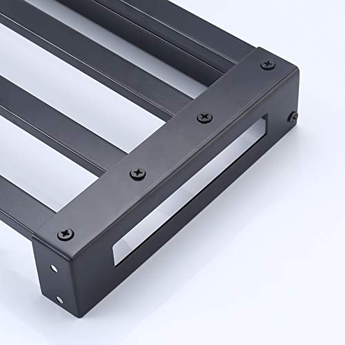 KES Pot Rack Wall Mounted 30 Inch with 14 Hooks Hanging Pot Rack Pan