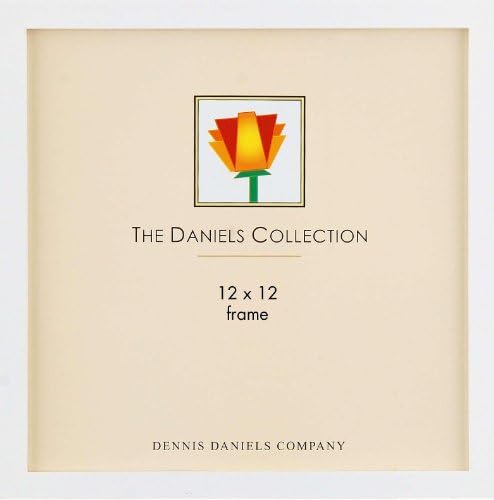 The Original DANIELS W41 Square Corner GALLERY WOODS Bright White finish scrapbook-size 12x12 - by Dennis Daniels® - 12x12